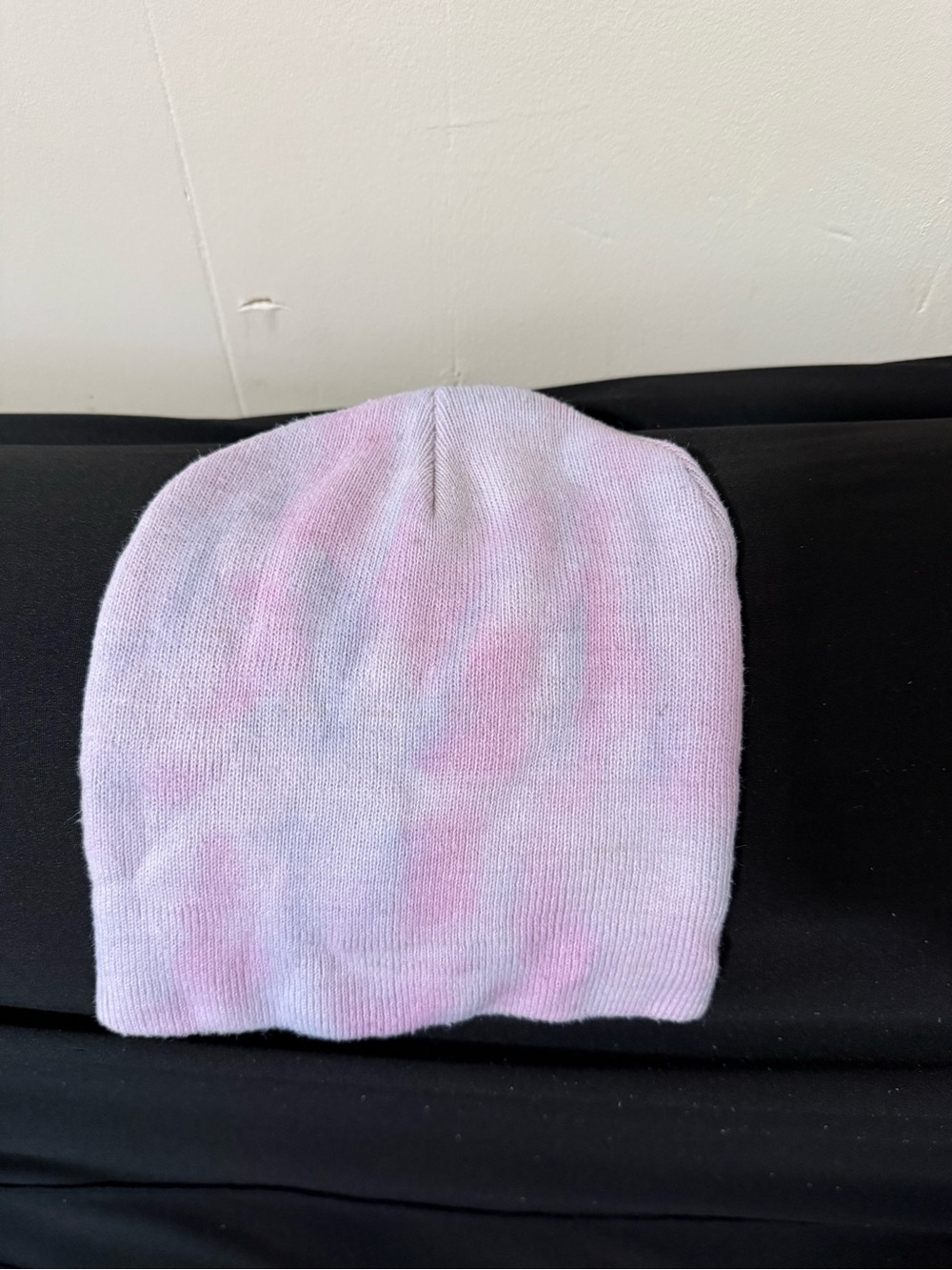 Pink Tie-Dye Beanie Hat